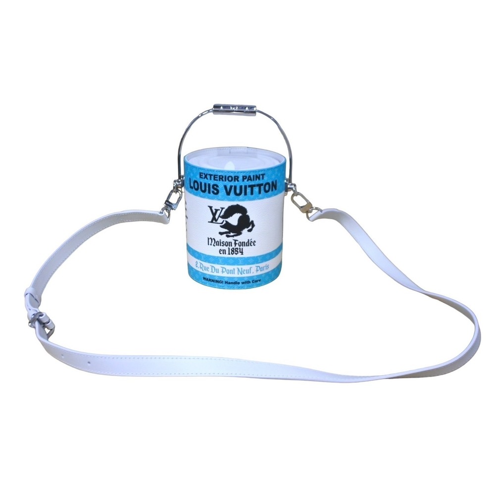 Louis Vuitton Paint Can Handbag Blue